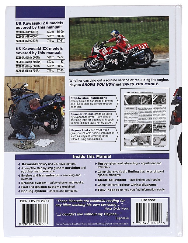 Kawasaki ZX600 & 750 fours - Henderson, Bob - Tietokirjat ja oppaat - 10105628013 - 1