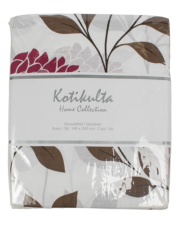 KOTIKULTA Home collection sivuverhot, 140x240 cm, 2 kpl - Verhot ja kapat - 10105628117 - 0