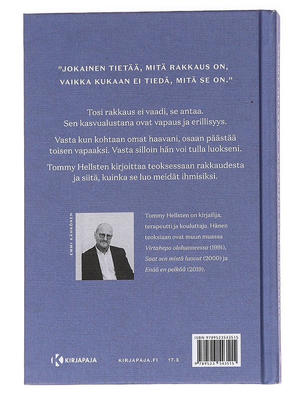 Virtahepo makuuhuoneessa : miksi rakastaa voi vain vapaudessa - Tommy Hellsten - Tietokirjat ja oppaat - 10105628159 - 1