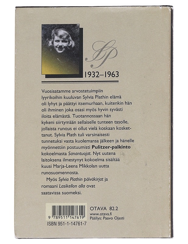 Sanantuojat - Plath, Sylvia - Runot ja näytelmät - 10105628163 - 1