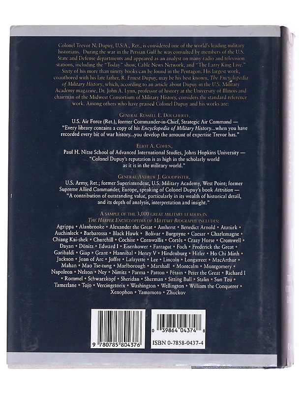 The Harper encyclopedia of military biography - Dupuy, Trevor N. - Tietokirjat - 10105628173 - 1