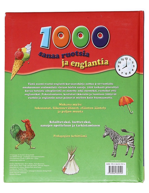 1000 sanaa ruotsia ja englantia - Bampton, Bob - Lastenkirjat - 10105628229 - 1