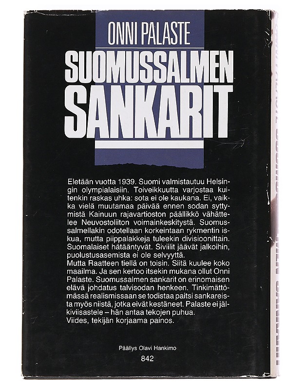 Suomussalmen sankarit - Onni Palaste - Romaanit ja novellit - 10105628315 - 1