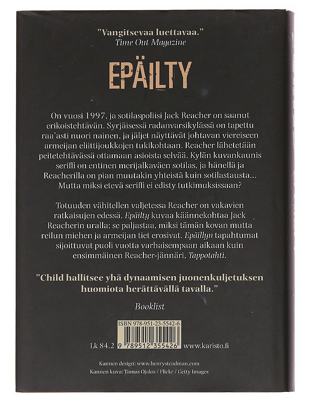 Epäilty - Child, Lee - Romaanit ja novellit - 10105628337 - 1