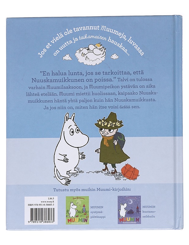 Muumi ja ensilumi - Jansson, Tove - Lastenkirjat - 10105628359 - 1