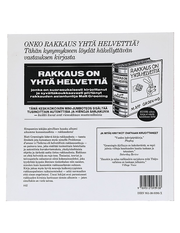 Rakkaus on yhtä helvettiä - Groening, Matt - Sarjakuvat - 10105628375 - 1