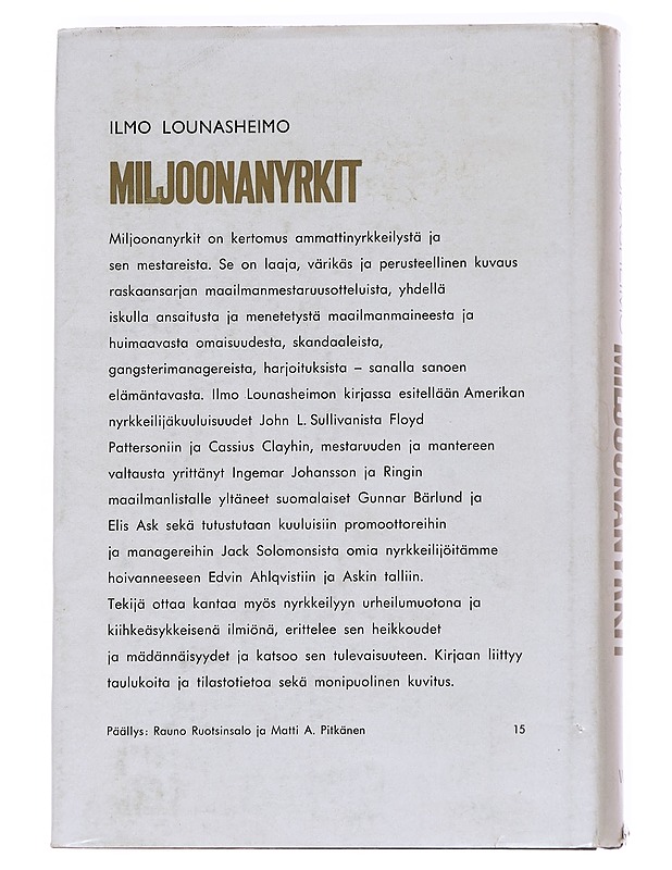 Miljoonanyrkit - Ilmo Lounasheimo - Harrastekirjat - 10105628410 - 1