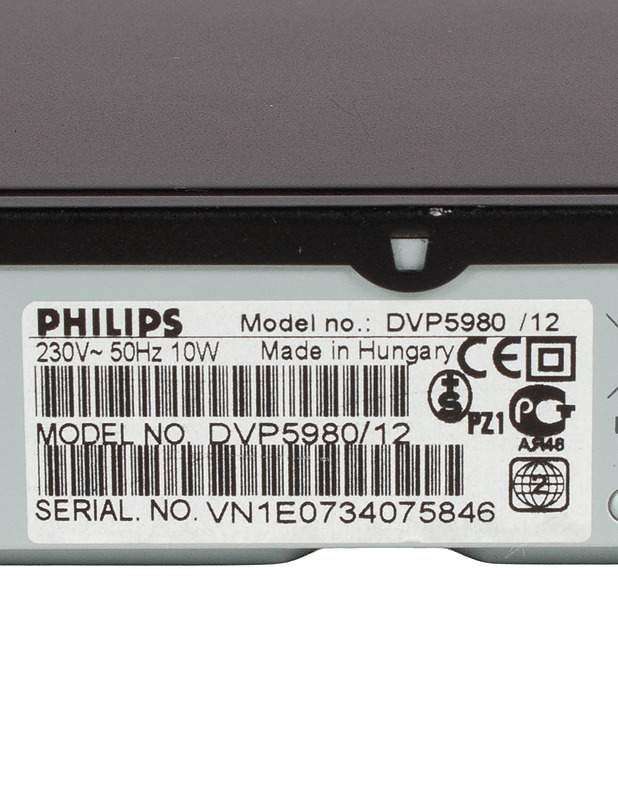 PHILIPS DVP-5980 DVD-soitin - Viihde-elektroniikka - 10105628440 - 3