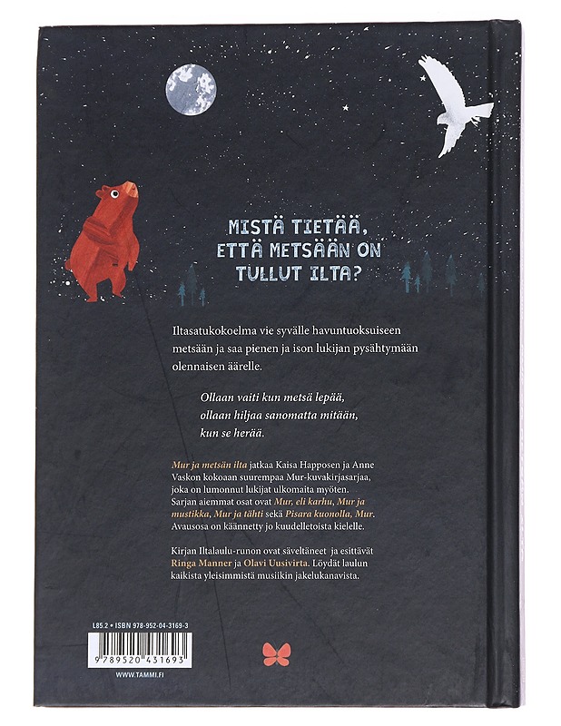 Mur ja metsän ilta / iltasatuja isoille ja pienille - Happonen, Kaisa - Lastenkirjat - 10105628484 - 1