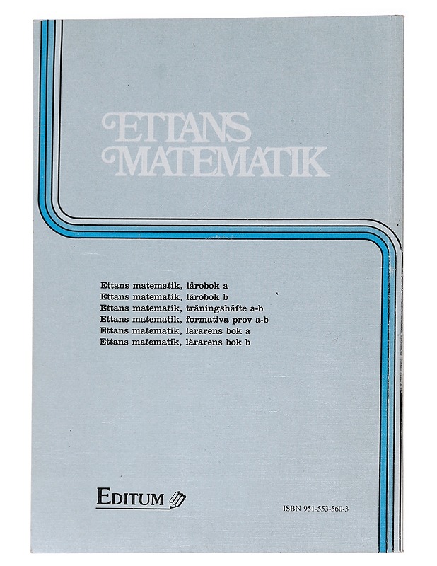 Ettans matematik. B, Lärobok - Jylltorp, Ankar - Tietokirjat ja oppaat - 10105628530 - 1