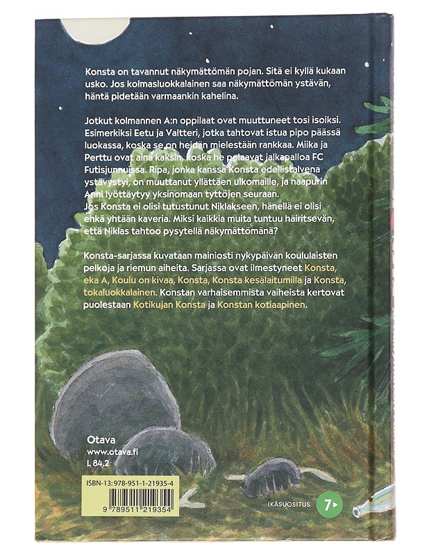Konsta ja näkymätön Niklas - Kallioniemi, Tuula - Lastenkirjat - 10105628609 - 1