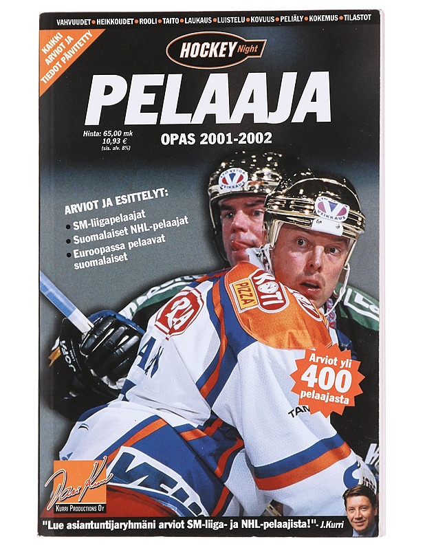Jääkiekon pelaajaopas 2001-02 : Hockeynight - Harrastekirjat - 10105628624 - 0
