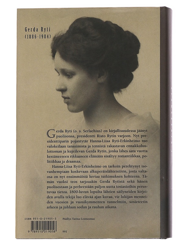 Gerda Rytin elämäkerta / 1 - Hanna-Liisa Ryti-Erkinheimo - Elämäkerrat ja muistelmat - 10105628677 - 1