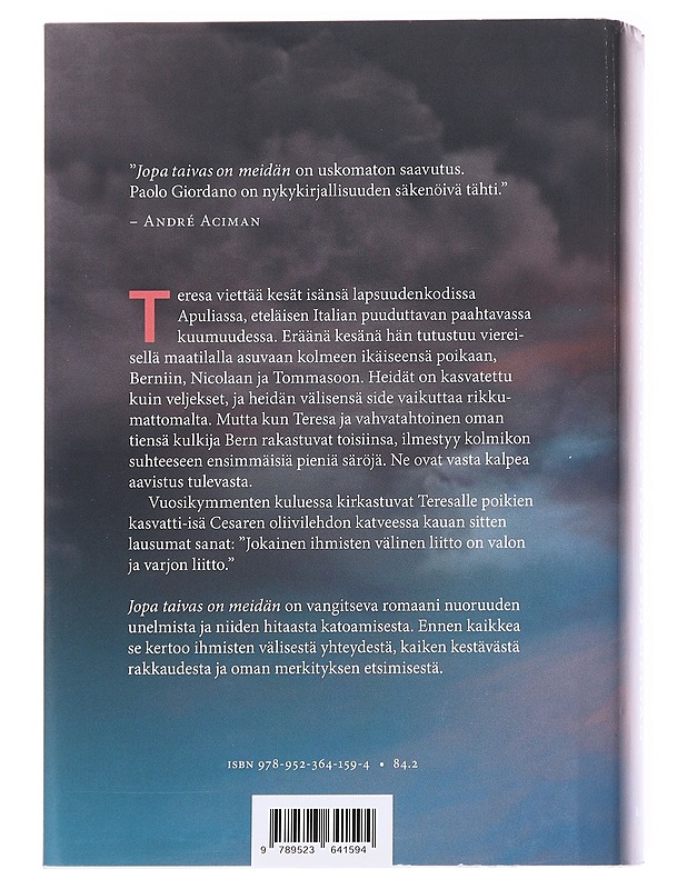 Jopa taivas on meidän - Giordano, Paolo - Romaanit ja novellit - 10105628695 - 1
