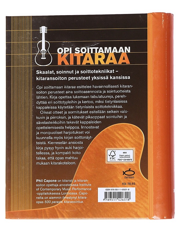 Opi soittamaan kitaraa  - Capone, Phil - Musiikki- ja elokuvakirjat - 10105628715 - 1