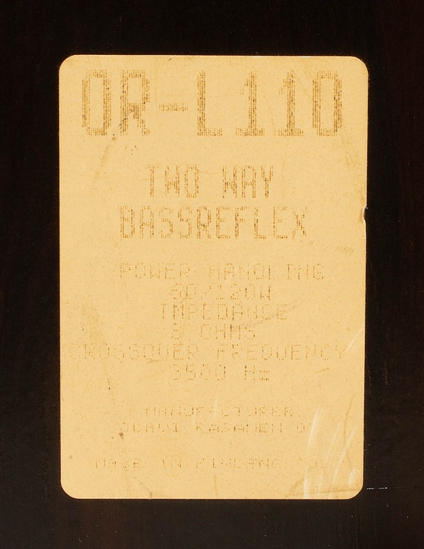 OR OR-L110 2-tiebassorefleksikaiutin pari - Audio - 10105628760 - 3