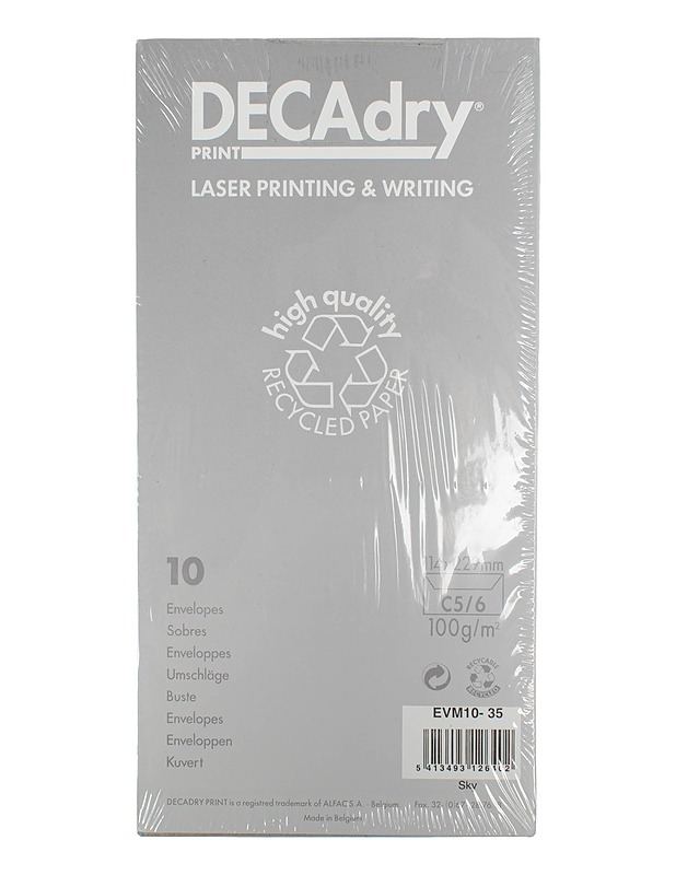 DECADRY PRINT kirjekuoret, 10 kpl/pkt - Askartelu - 10105628924 - 0