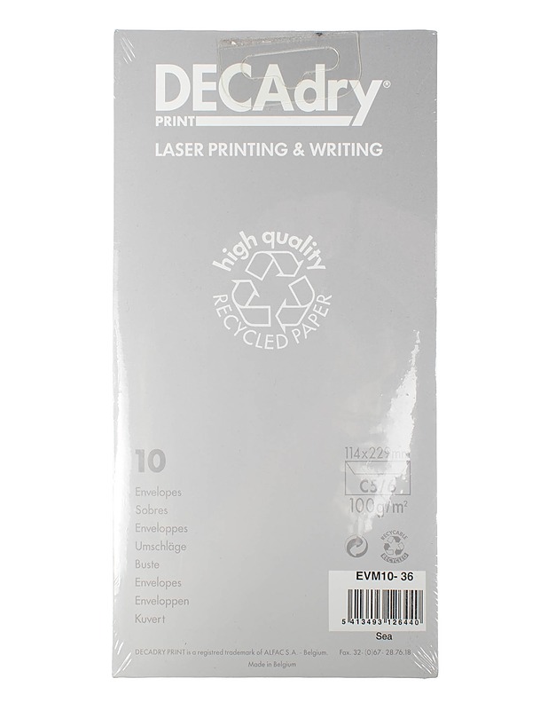 DECADRY PRINT kirjekuoret, 10 kpl/pkt - Askartelu - 10105628930 - 0