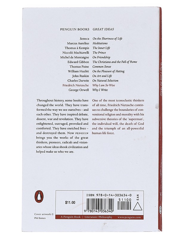 Why I am so wise - Friedrich Nietzsche - Elämäkerrat ja muistelmat - 10105628999 - 1
