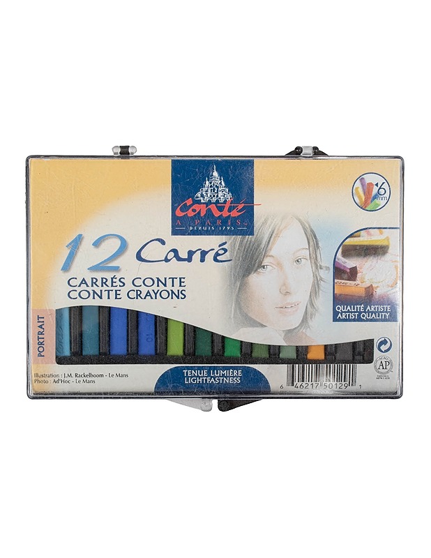 CONTÉ A PARIS Carré-pastelliliitusarja, 12 kpl/pkt - Askartelu - 10105629007 - 0