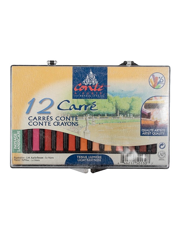 CONTÉ A PARIS Carré-pastelliliitusarja, 12 kpl/pkt - Askartelu - 10105629009 - 1