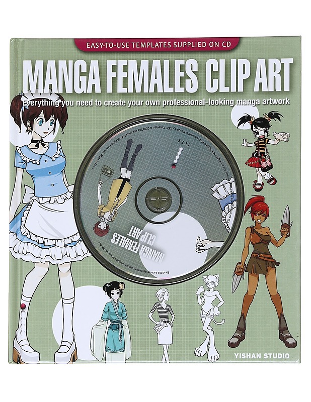 Manga females clip art : everything you need to create your own professional-looking manga artwork - Yishan Li - Harrastekirjat - 10105629095 - 0
