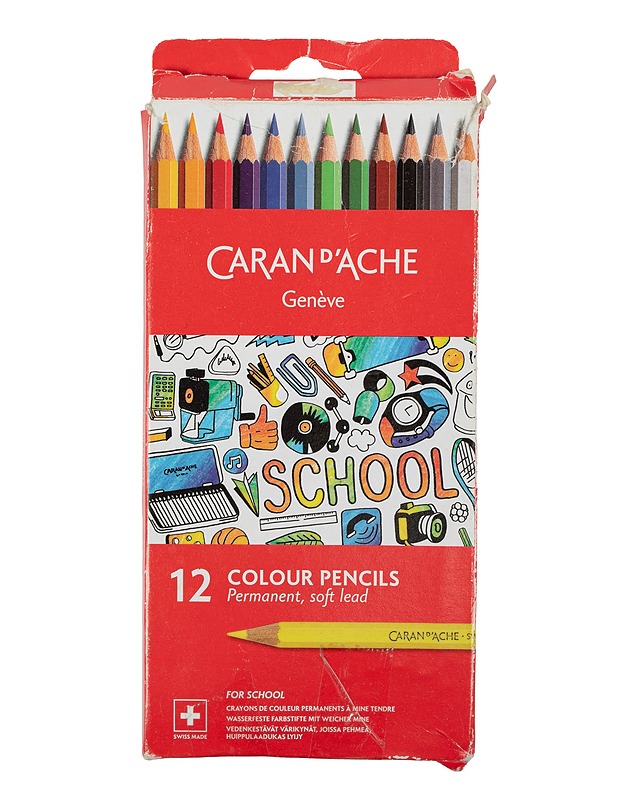 CARAN D'ACHE värikynät, 12 kpl/pkt - Askartelu - 10105629094 - 0