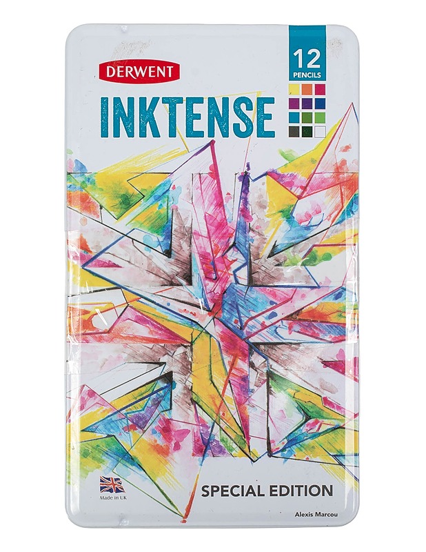 DERWENT Inktense värikynät, 12 kpl/pkt - Askartelu - 10105629104 - 0
