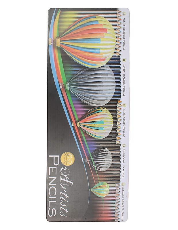ARTISTS PENCILS kynäsetti, 60 kpl/pkt - Askartelu - 10105629199 - 0