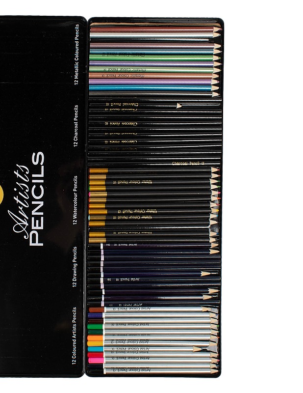 ARTISTS PENCILS kynäsetti, 60 kpl/pkt - Askartelu - 10105629199 - 1
