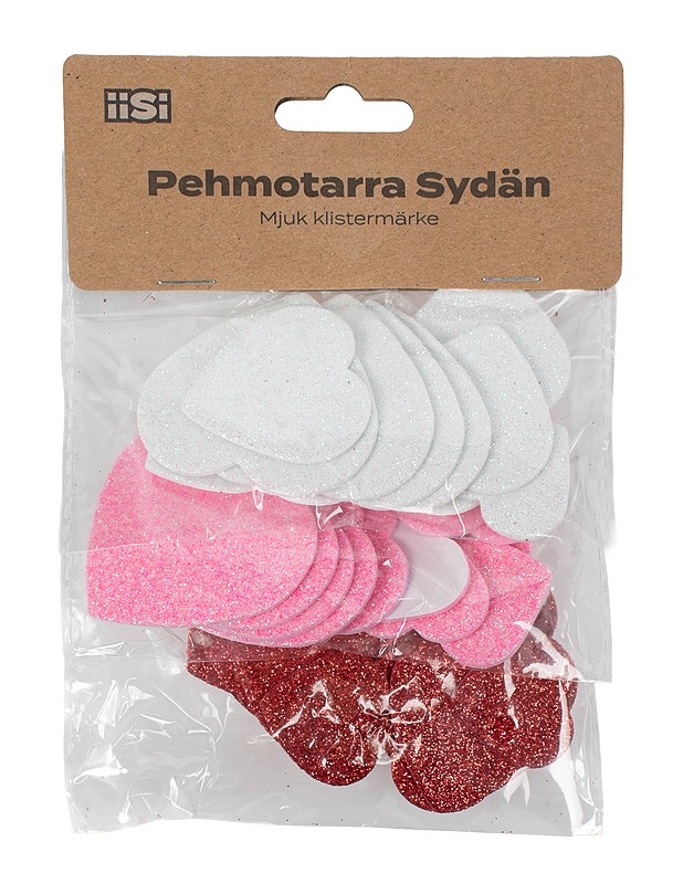 IISI pehmo-glitteri-tarra sydän lajitelma - Askartelu - 10105629214 - 0