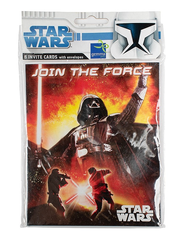 STAR WARS kutsukortti + kuori, 6 +6 kpl/pkt - Askartelu - 10105629233 - 0