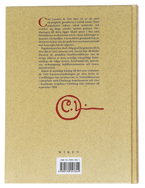 CARL LARSSON - GUNNARSSON, TORSTEN - Taide- ja kulttuurikirjat - 10105629321 - 1