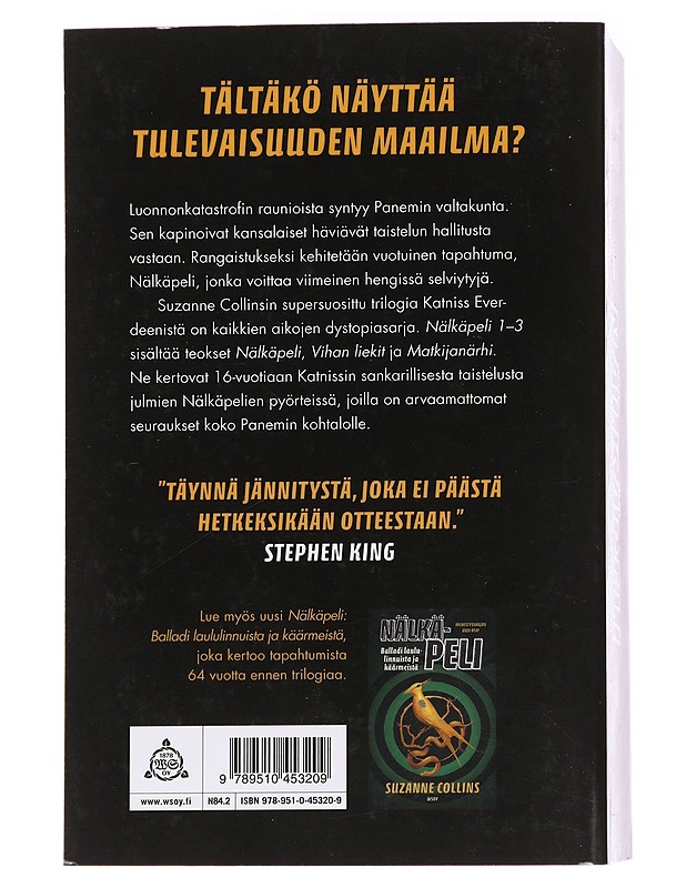 Nälkäpeli 1-3 - Collins, Suzanne - Nuorten kirjat - 10105629338 - 1