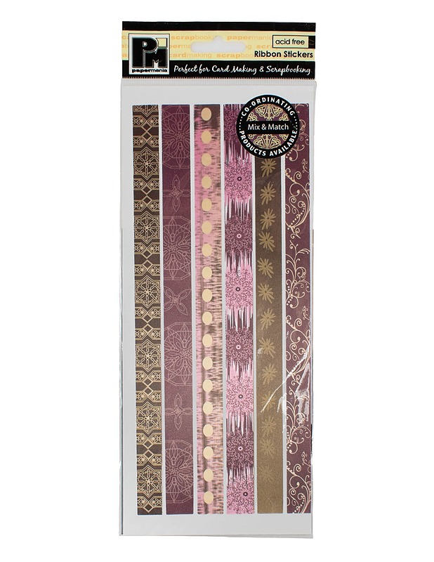 PM PAPERMANIA koristenauhatarrat, 6 kpl/pkt - Askartelu - 10105629372 - 0