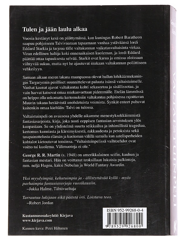 Valtaistuinpeli - Martin, George R. R. - Romaanit ja novellit - 10105629388 - 1