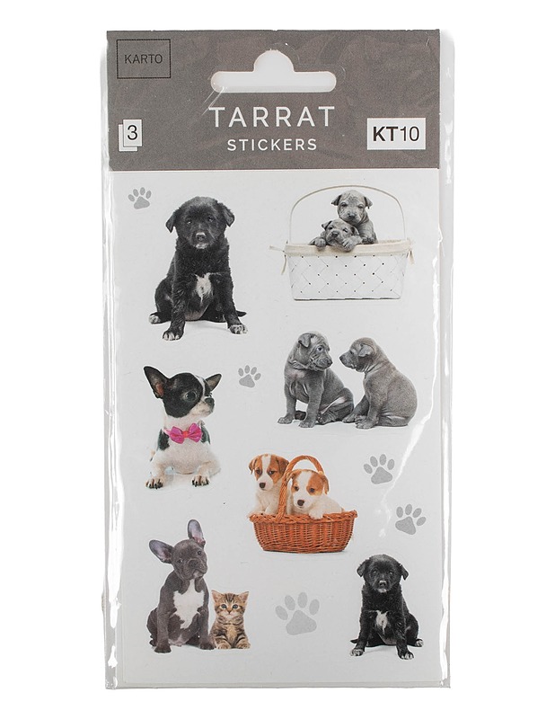 KARTO koiranpentu-tarra-arkki, 3 kpl/pkt - Askartelu - 10105629496 - 0