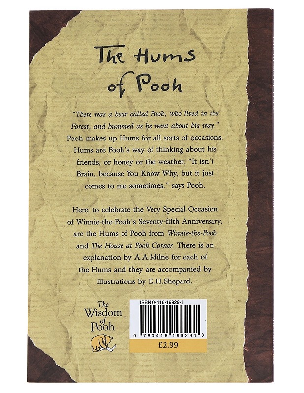 The hums of Pooh - Milne, A. A. - Lastenkirjat - 10105629512 - 1