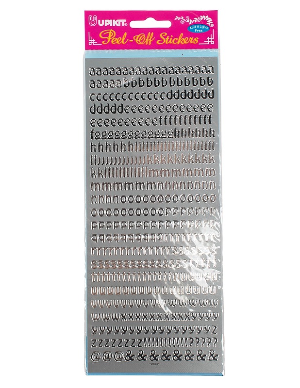 UPIKIT Peel-Off Stickers kirjain tarra-arkki - Joulutuotteet - 10105629527 - 0