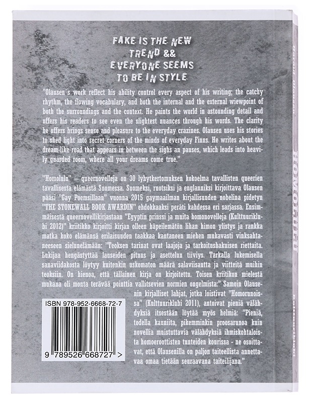 Homolulu / queernovelleja - Harald Olausen - Romaanit ja novellit - 10105629550 - 1