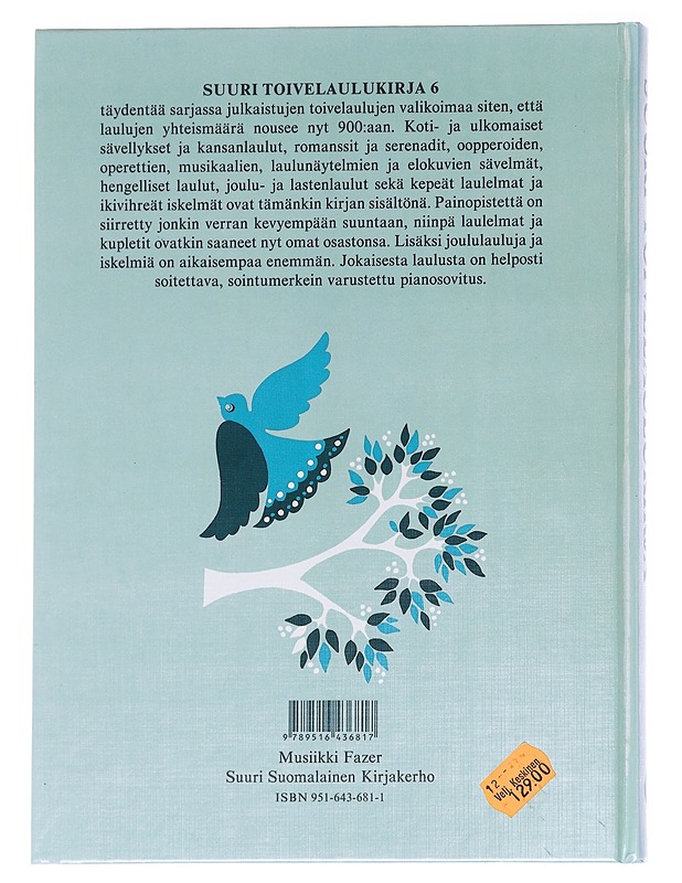 Suuri toivelaulukirja. 6 - Vuoristo, Aapeli - Musiikki- ja elokuvakirjat - 10105629575 - 1