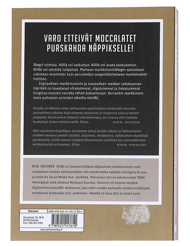 Moccalattehipsteri- Riku Vassinen - Tietokirjat ja oppaat - 10105629594 - 1