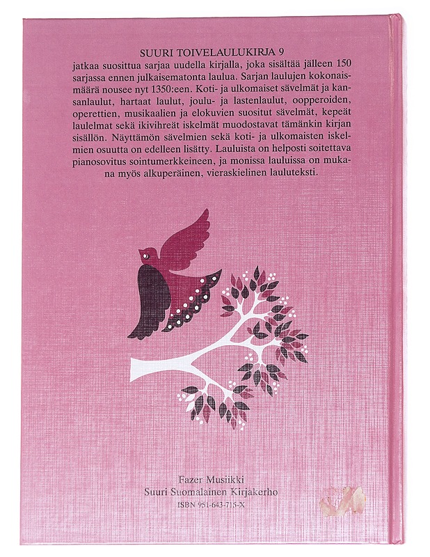 Suuri toivelaulukirja. 9 - Vuoristo, Aapeli - Musiikki- ja elokuvakirjat - 10105629621 - 1