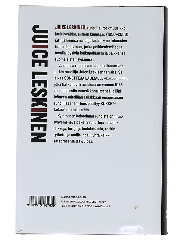 Aika jätti, eli, Sanataiteilija kävi täällä / valitut runot 1975-2007 - Leskinen, Juice - Runot ja näytelmät - 10105629752 - 1