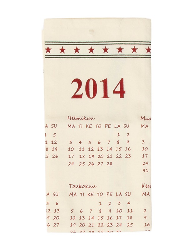 2014 kalenteripyyhe, 50x70 cm - Keittiötekstiilit - 10105629777 - 0