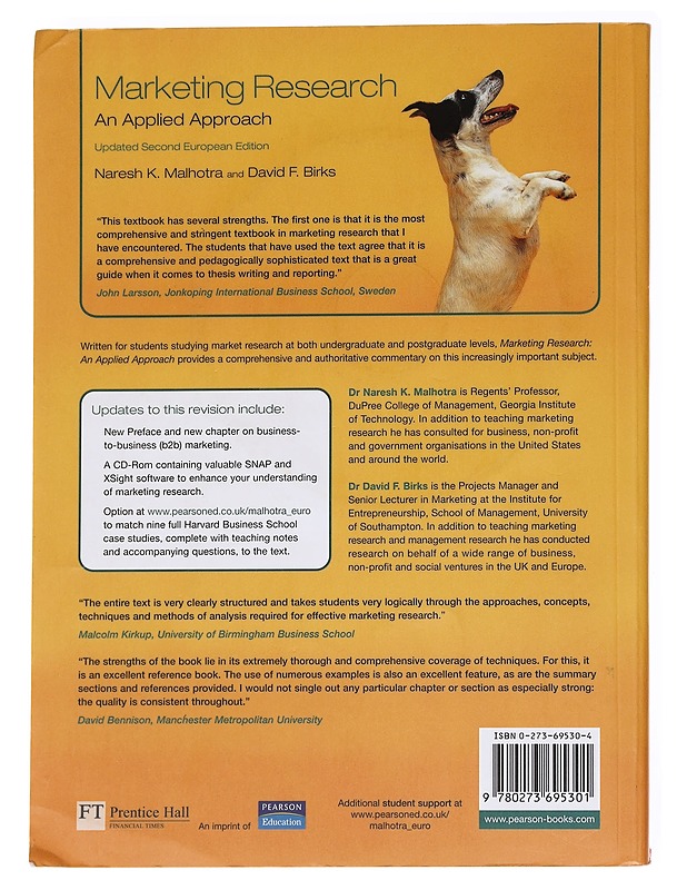 Marketing research : an applied approach - Malhotra, Naresh K. - Romaanit ja novellit - 10105629818 - 1