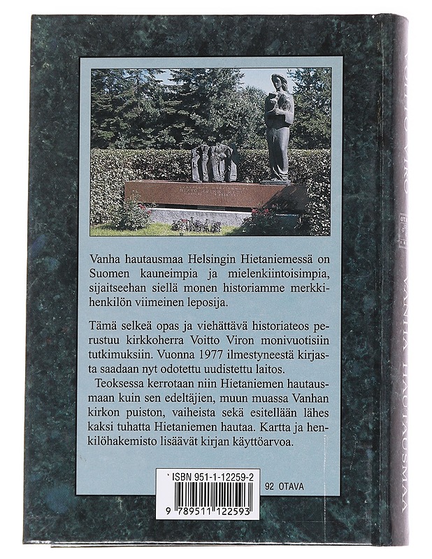 Vanha hautausmaa  - Voitto Viro - Historiakirjat - 10105629876 - 1