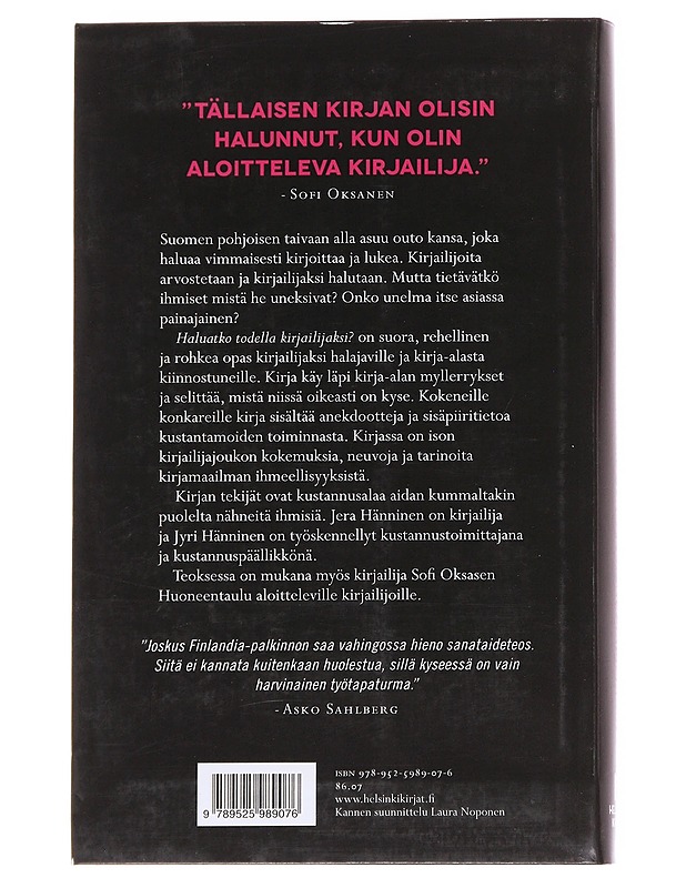 Haluatko todella kirjailijaksi? - Hänninen, Jera - Tietokirjat ja oppaat - 10105629915 - 1