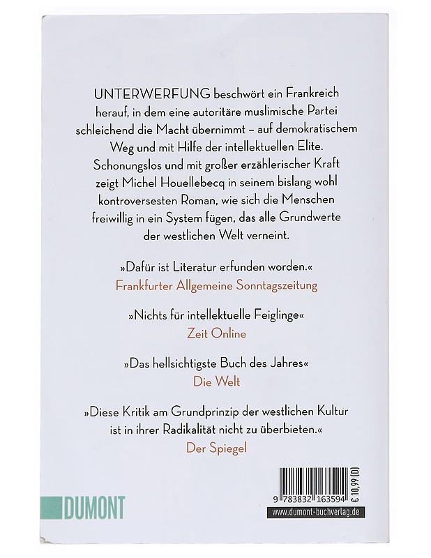 Unterwerfung - Michel Houellebecq - Kaunokirjallisuus - 10105629964 - 1