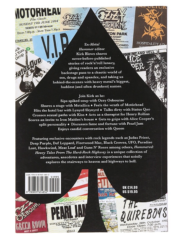 Hammered : heavy tales from the hard-rock highway - Kirk Blows - Elämäkerrat ja muistelmat - 10105629967 - 1